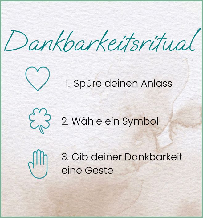 Dankbarkeitsritual 3 Tipps Grafik