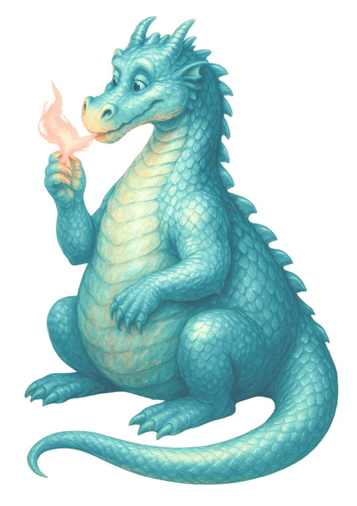 Drache Silberschuppe Feuer Rauhnächte