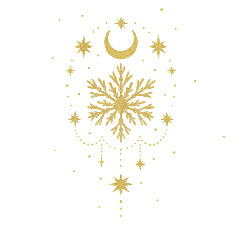 Ornament Schneeflocke Rauhnachtsrituale für Familien