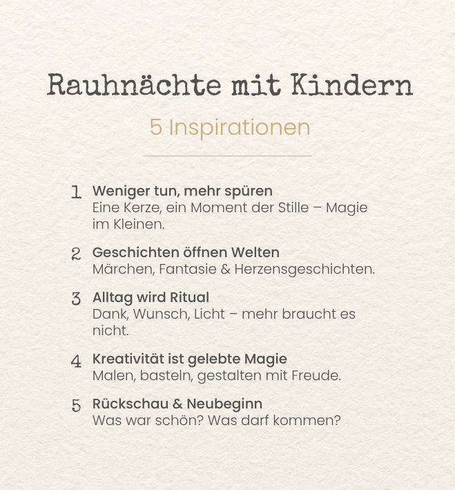Tipps Rauhnächte mit Kindern