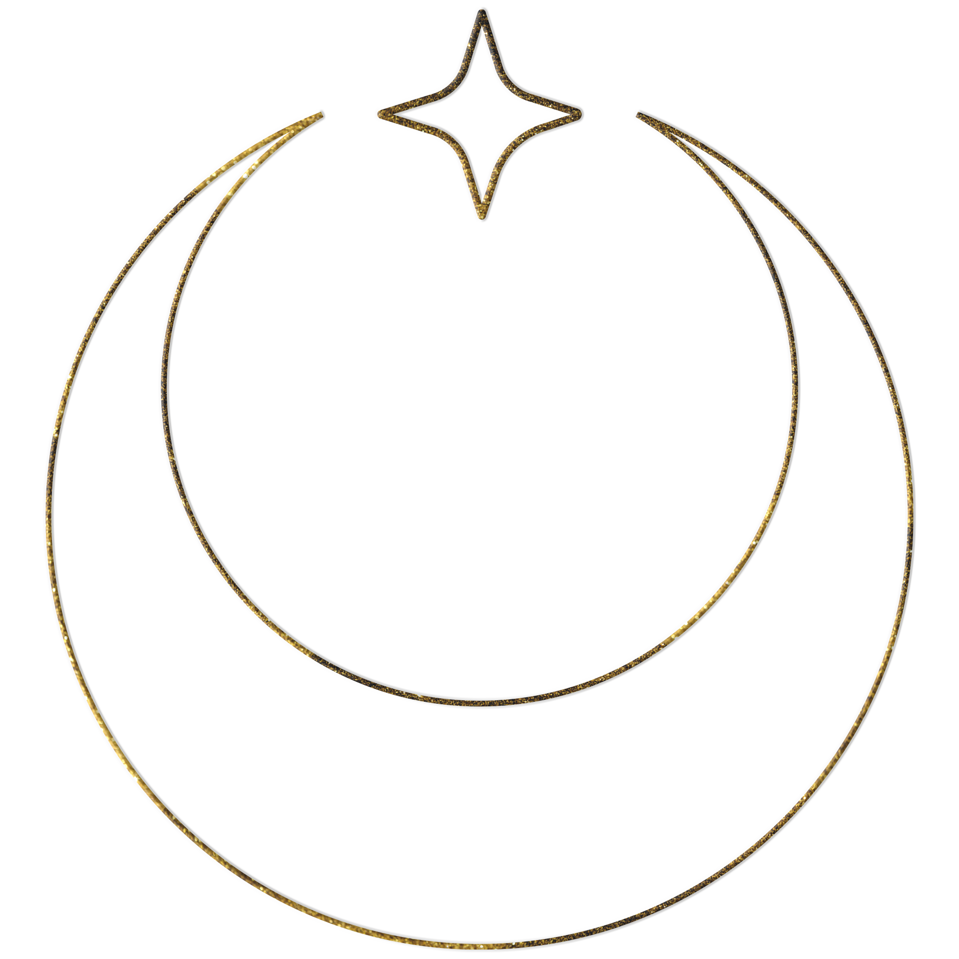 Mond_einzeln_gold Mond Icon Gold Umrisse von Ritualwelt